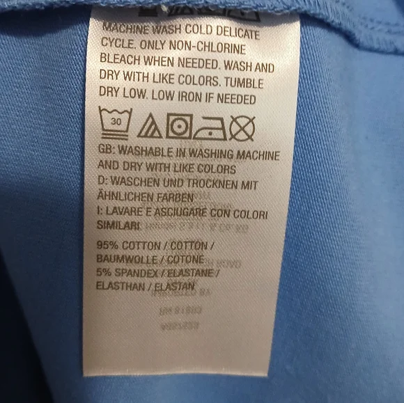 Denim & Co. Essentials Blue Top - Picture 4 of 5